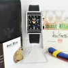 Men's Watches | Sant Blanc ALAIN SILBERSTEIN 48mm Stainless Steel Bolido Krono Black Dial Leather Straps Box & Card