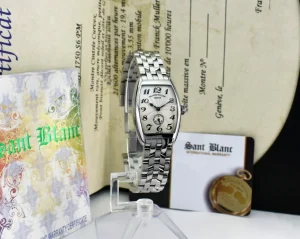Ladies Watches | Sant Blanc FRANCK MULLER Stainless 25mm x 35mm Ladies Cintree Curvex Silver Dial 1750 S6 PM