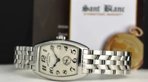 Ladies Watches | Sant Blanc FRANCK MULLER Stainless 25mm x 35mm Ladies Cintree Curvex Silver Dial 1750 S6 PM