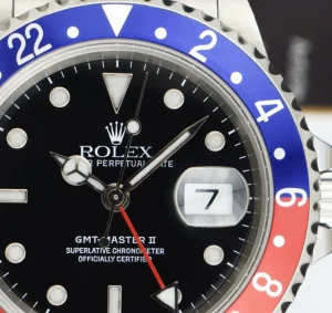 Pilots Professional Watches | Sant Blanc Mens Stainless Steel GMT Master II Pepsi Bezel SEL Model 16710