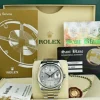 Men's Watches | President Dress Watches | Sant Blanc ROLEX - Day Date 36 Platinum President Silver Diamond Fat Buckle Model 118206