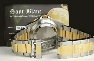 Diving Professional Watches | Sports Watches | Sant Blanc ROLEX - 18kt Gold & SS Submariner Black Dial No Holes Model 16613