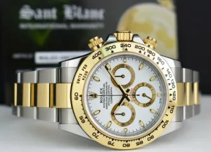 Men's Watches | Racing Professional Watches | Sant Blanc ROLEX 2019 18kt Gold & Stainless Steel Daytona White Index Model 116503