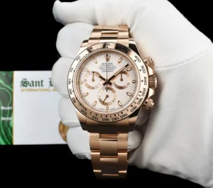Racing Professional Watches | Sant Blanc ROLEX 2019 18kt Rose Gold Daytona Ivory Index Box & Card Model 116505