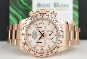 Racing Professional Watches | Sant Blanc ROLEX 2019 18kt Rose Gold Daytona Ivory Index Box & Card Model 116505