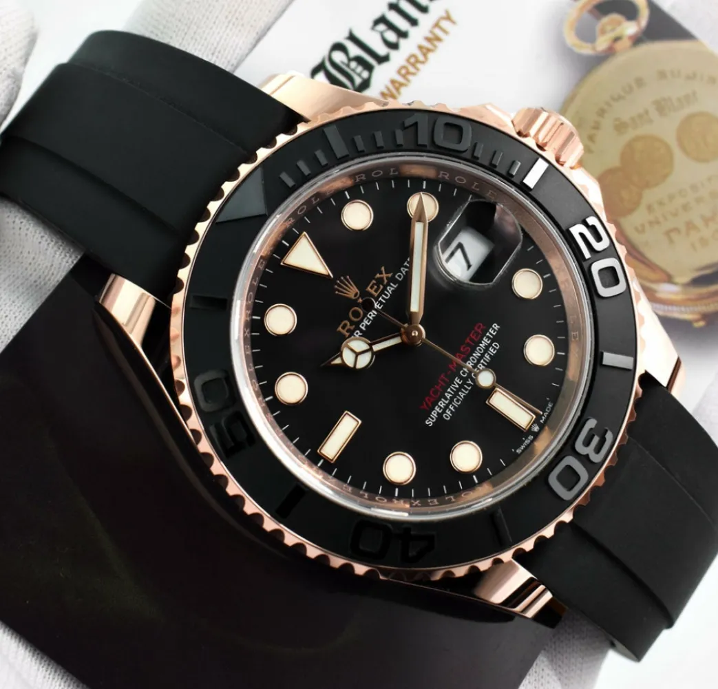 rolex__mens_fullsize_kt_r_3.webp Yachting Professional Watches | Sports Watches | Sant Blanc ROLEX - Mens Fullsize 18kt Rose Gold Yachtmaster 40 - Model 126655