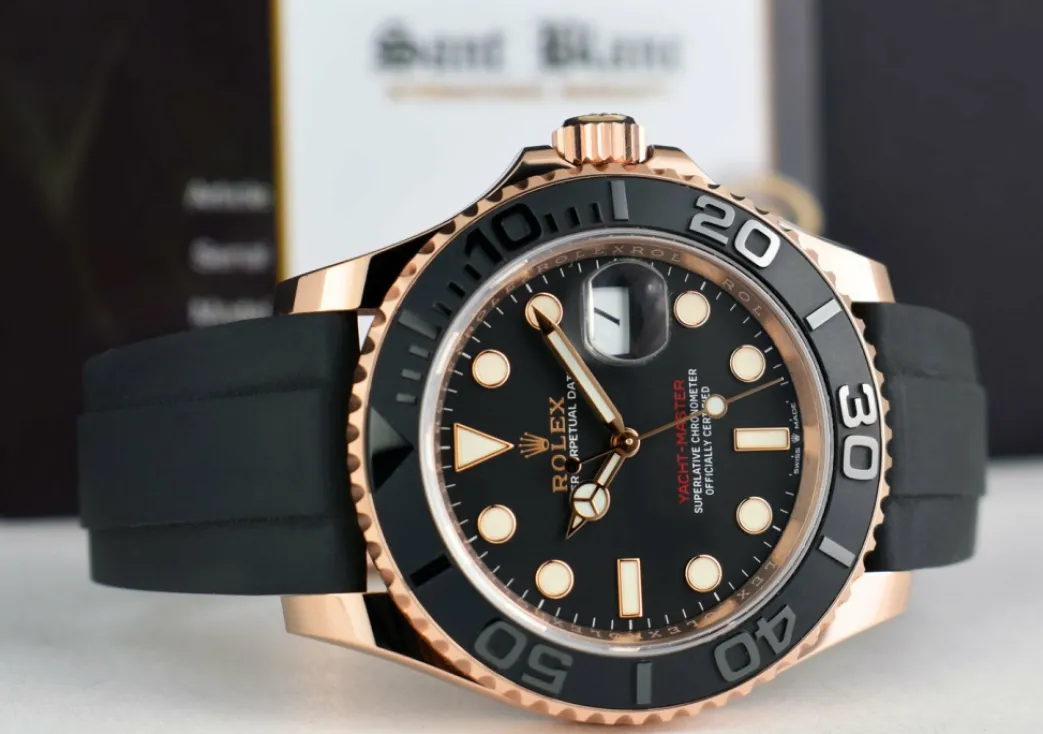 rolex__mens_fullsize_kt_r_5.webp Yachting Professional Watches | Sports Watches | Sant Blanc ROLEX - Mens Fullsize 18kt Rose Gold Yachtmaster 40 - Model 126655