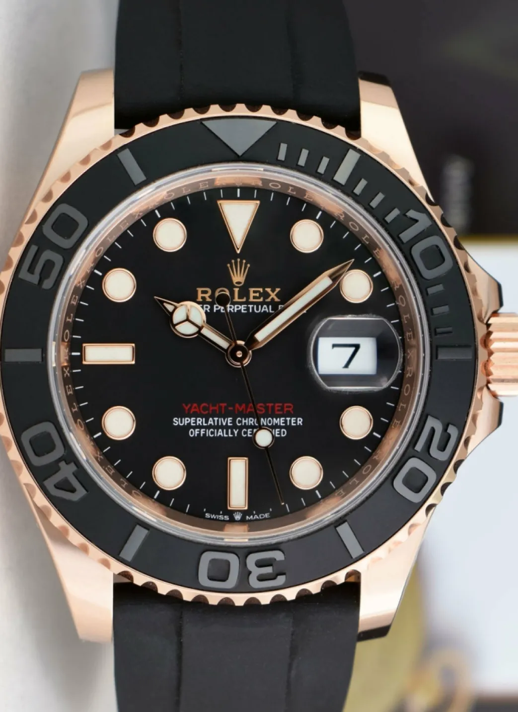 rolex__mens_fullsize_kt_r_7.webp Yachting Professional Watches | Sports Watches | Sant Blanc ROLEX - Mens Fullsize 18kt Rose Gold Yachtmaster 40 - Model 126655
