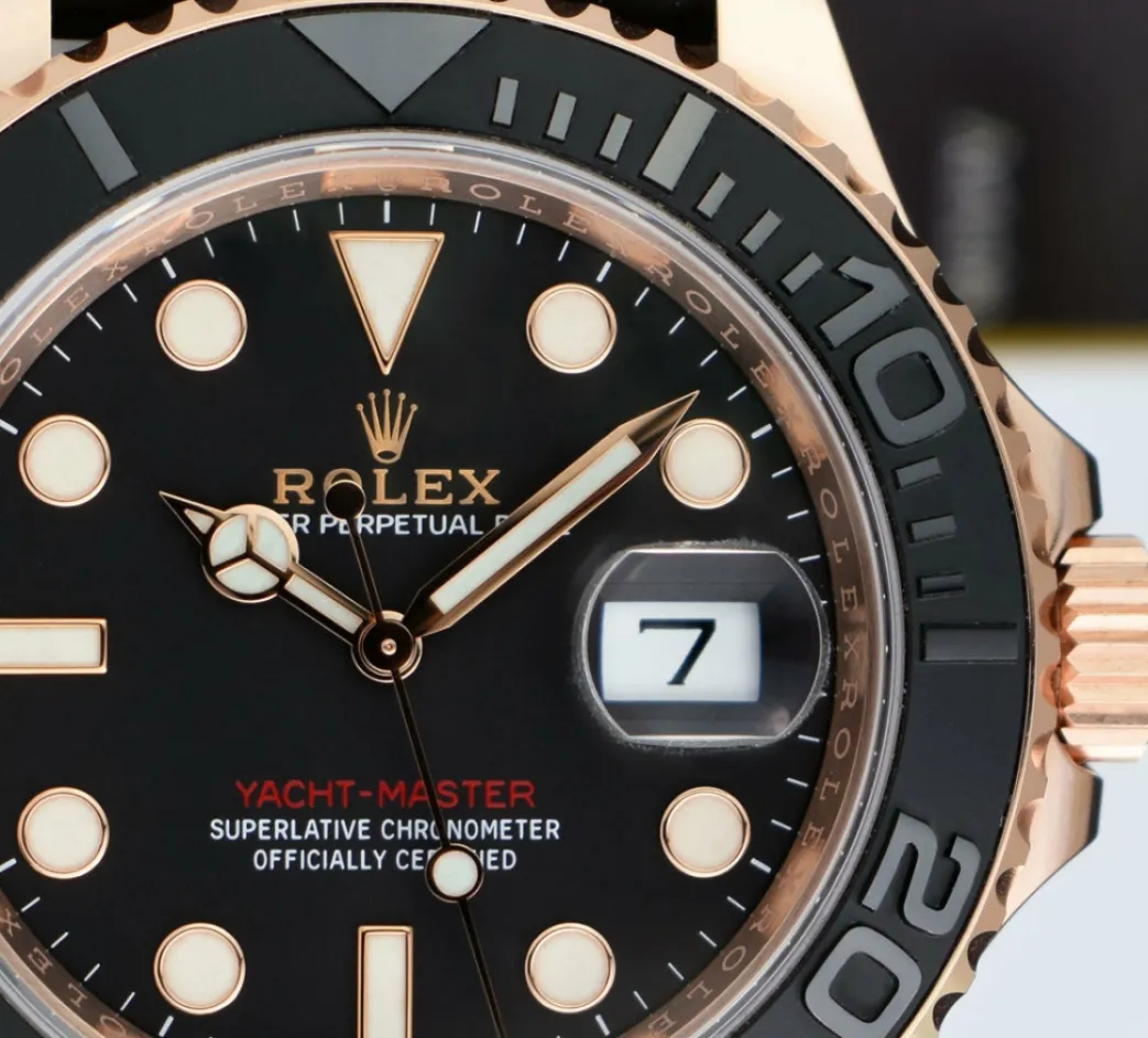 rolex__mens_fullsize_kt_r_8.webp Yachting Professional Watches | Sports Watches | Sant Blanc ROLEX - Mens Fullsize 18kt Rose Gold Yachtmaster 40 - Model 126655