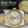 Dress Watches | Sant Blanc ROLEX - Men's 18kt Gold & SS DateJust 36 Silver Index Dial Jubilee Bracelet Model 116233