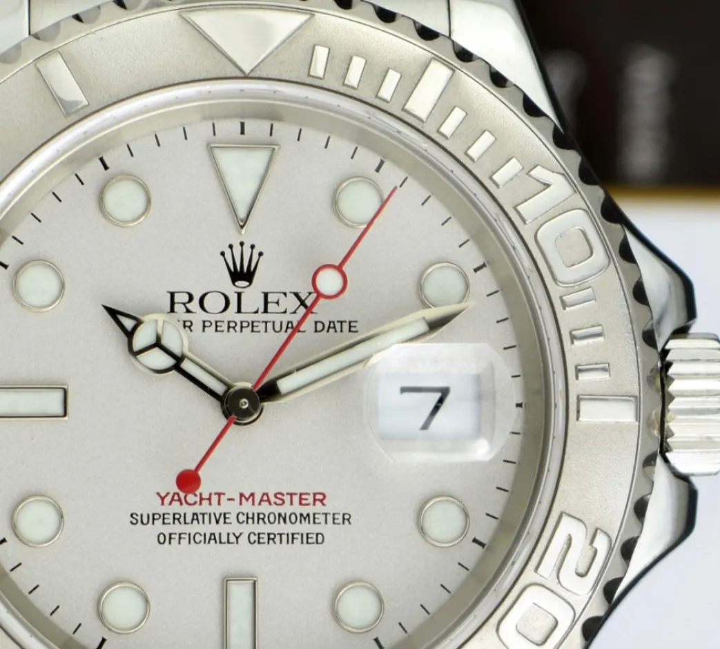 rolex__mens_mm_platinum___5.webp Yachting Professional Watches | Men's Watches | Sant Blanc ROLEX Mens 40mm Platinum & Stainless Steel YachtMaster Model 16622