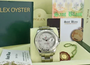 Yachting Professional Watches | Men's Watches | Sant Blanc ROLEX Mens 40mm Platinum & Stainless Steel YachtMaster Model 16622