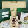 Yachting Professional Watches | Sports Watches | Sant Blanc ROLEX - 37mm MidSize 18kt Rose Gold & SS YACHTMASTER 37 Chocolate Model 268621
