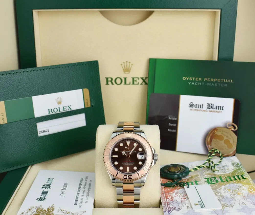 rolex__mm_midsize_kt_rose_0.webp Yachting Professional Watches | Sports Watches | Sant Blanc ROLEX - 37mm MidSize 18kt Rose Gold & SS YACHTMASTER 37 Chocolate Model 268621