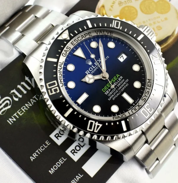 Sports Watches | Deep Diving Professional Watches | Sant Blanc ROLEX - 44mm Stainless Steel Deepsea SeaDweller Blue James Cameron Dial Model 126660