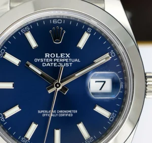 Men's Watches | Dress Watches | Sant Blanc ROLEX 2021 41mm Stainless Steel DateJust Blue Index Dial Model 126300