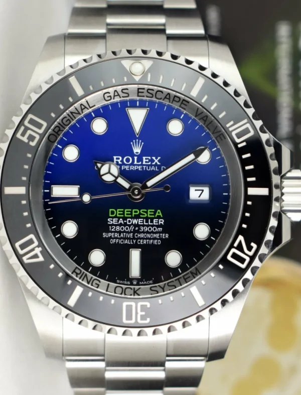 Sports Watches | Deep Diving Professional Watches | Sant Blanc ROLEX - 44mm Stainless Steel Deepsea SeaDweller Blue James Cameron Dial Model 126660