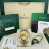 Dress Watches | Sant Blanc ROLEX 18kt Gold & Stainless Steel Datejust 36 Champagne Index Dial with Card Model 126233
