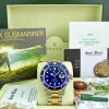 Diving Professional Watches | Men's Watches | Sant Blanc ROLEX 18kt Gold & Stainless Steel Submariner SEL Blue Dial Box And Papers Model 16613