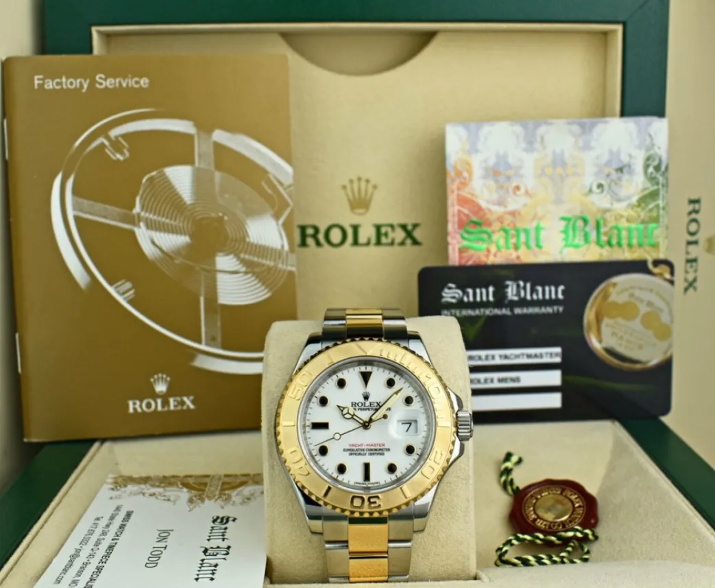 rolex_kt_gold__stainless__0-38.webp Yachting Professional Watches | Sports Watches | Sant Blanc ROLEX 18kt Gold & Stainless Yachtmaster White Index Model 16623