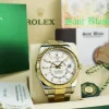 Pilots Professional Watches | Sant Blanc ROLEX 18kt Gold & Stainless Steel Sky Dweller White Ivory Index Dial Model 326933