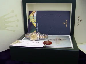 Ladies Watches | Dress Watches | Sant Blanc ROLEX 18kt Gold & Stainless Steel Ladies DateJust Champagne Diamond Dial Model 79173