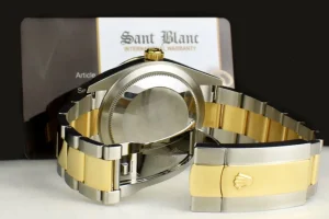Pilots Classic Watches | Men's Watches | Sant Blanc ROLEX 18kt Gold & Stainless Sky Dweller Black Index Dial with Card Model 326933