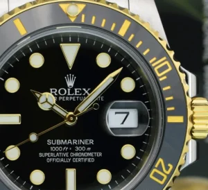 Diving Professional Watches | Men's Watches | Sant Blanc ROLEX 18kt Gold & Stainless Submariner Black Ceramic Model 116613