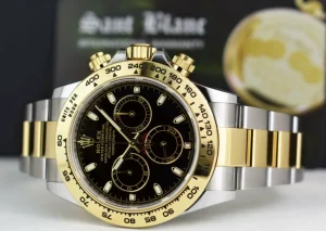 Sports Watches | Men's Watches | Sant Blanc ROLEX 18kt Gold & Stainless Steel Daytona Black Index Dial Model 116503