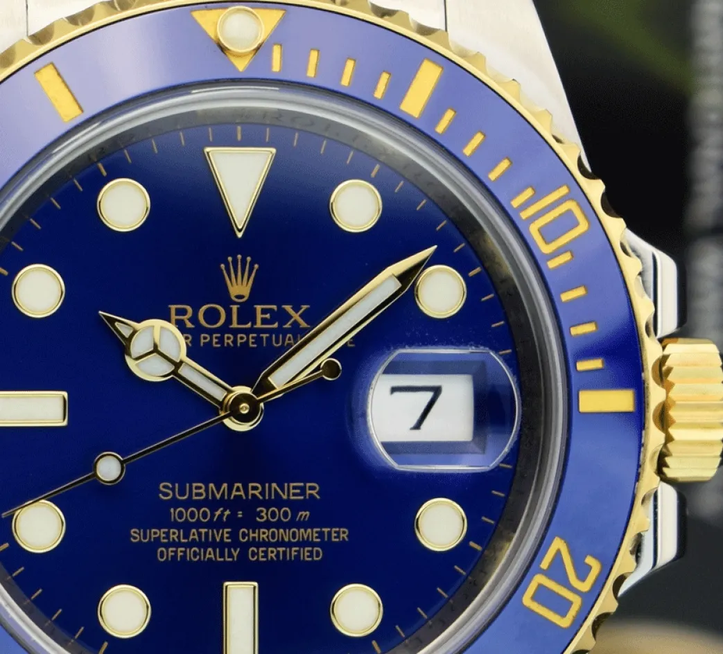 rolex_kt_gold__stainless__5-31.webp Diving Professional Watches | Men's Watches | Sant Blanc ROLEX 18kt Gold & Stainless Steel Submariner Blue Model 116613 LB
