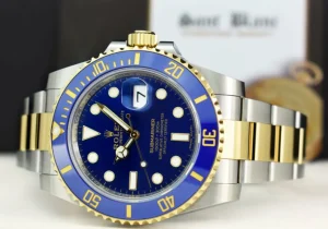 Diving Professional Watches | Sports Watches | Sant Blanc ROLEX 18kt Gold & Stainless Steel Submariner Blue Dial Model 116613LB