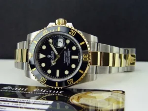 Diving Professional Watches | Men's Watches | Sant Blanc ROLEX 18kt Gold & Stainless Submariner Black Ceramic Model 116613LB