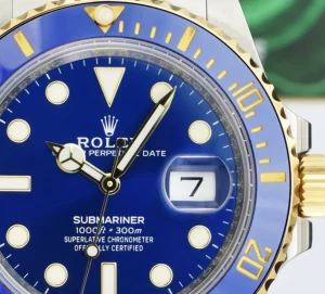 Yachting Professional Watches | Sant Blanc ROLEX 18kt Gold & Stainless Steel Submariner 41 Blue Dial with Card Model 126613 LB