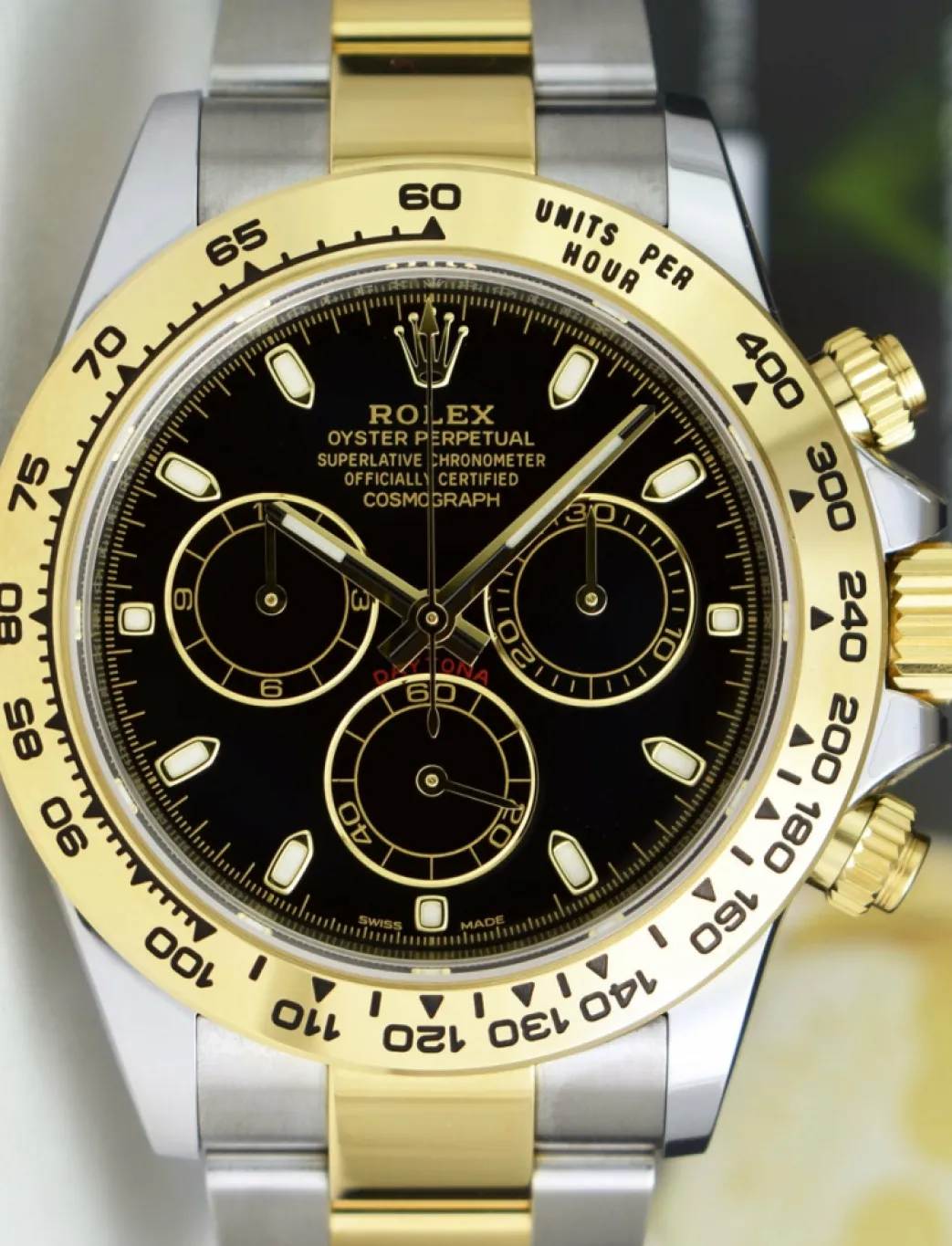 rolex_kt_gold__stainless__7-17.webp Sports Watches | Men's Watches | Sant Blanc ROLEX 18kt Gold & Stainless Steel Daytona Black Index Dial Model 116503