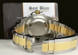 Diving Professional Watches | Men's Watches | Sant Blanc ROLEX 18kt Gold & Stainless Steel Submariner Sunburst Blue Dial Model 116613 LB