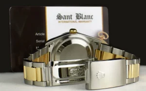 Men's Watches | Dress Watches | Sant Blanc ROLEX 18kt Gold & Stainless Steel DateJust Chocolate Arabic Dial Oyster Band Model 16203