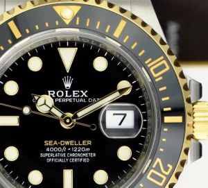 Men's Watches | Deep Diving Professional Watches | Sant Blanc ROLEX 18kt Gold & Stainless Steel Sea Dweller Black Dial Model 126603