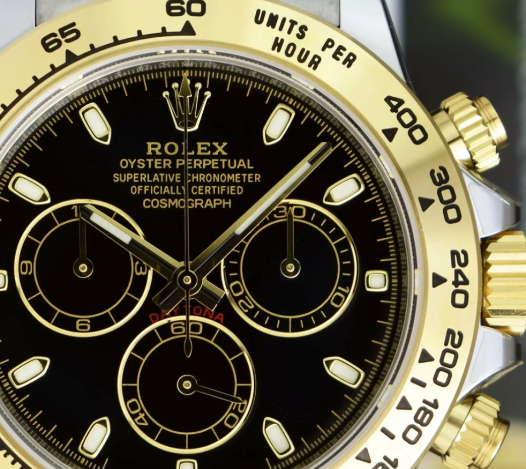 rolex_kt_gold__stainless__8-10.webp Sports Watches | Men's Watches | Sant Blanc ROLEX 18kt Gold & Stainless Steel Daytona Black Index Dial Model 116503