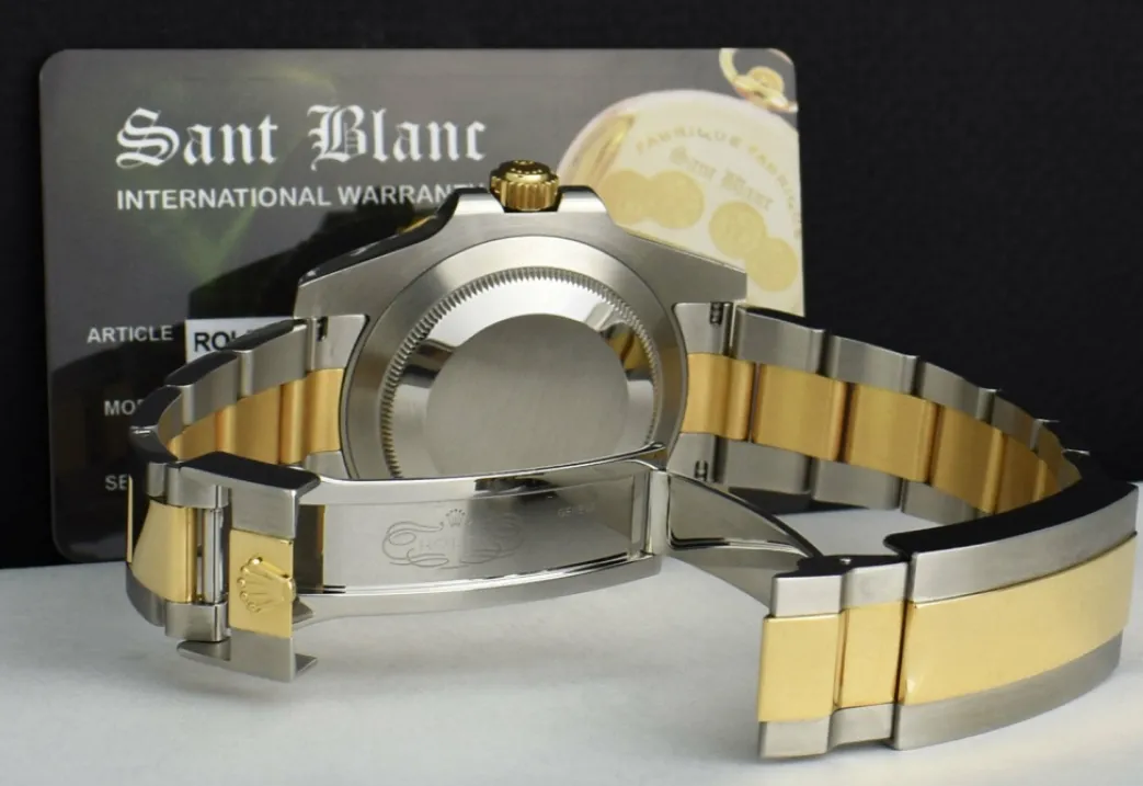 rolex_kt_gold__stainless__8-18.webp Diving Professional Watches | Sports Watches | Sant Blanc ROLEX 18kt Gold & Stainless Steel Submariner Black DIAMOND Dial Model 116613