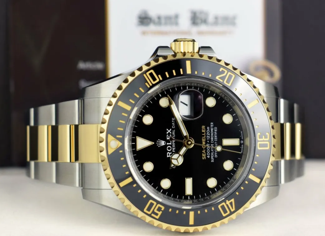 rolex_kt_gold__stainless__8-5.webp Men's Watches | Deep Diving Professional Watches | Sant Blanc ROLEX 18kt Gold & Stainless Steel Sea Dweller Black Dial Model 126603