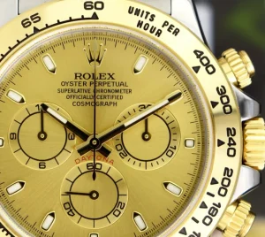 Sports Watches | Men's Watches | Sant Blanc ROLEX 18kt Gold & Stainless Steel Daytona Champagne Index Dial Model 116503