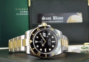 Diving Professional Watches | Men's Watches | Sant Blanc ROLEX 18kt Gold & Stainless Submariner Black Ceramic Model 116613