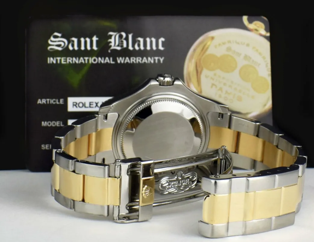 rolex_kt_gold__stainless__9-23.webp Yachting Professional Watches | Sports Watches | Sant Blanc ROLEX 18kt Gold & Stainless Steel MidSize Yachtmaster White Index Dial Model 168623