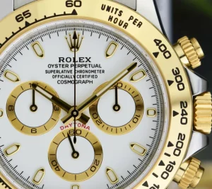 Men's Watches | Racing Professional Watches | Sant Blanc ROLEX 18kt Gold & Stainless Steel Daytona White Index Dial Model 116503