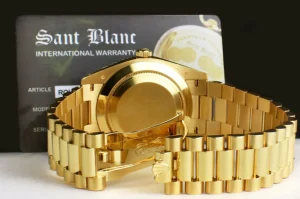 Men's Watches | President Dress Watches | Sant Blanc ROLEX 18kt Gold Day Date 40 President Silver Index Dial Model 228238