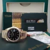 Men's Watches | President Dress Watches | Sant Blanc Rolex 18kt Gold DayDate 40 Black Diagonal Motif Model 228238