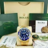 Diving Professional Watches | Men's Watches | Sant Blanc ROLEX 18kt Gold Submariner 41mm Blue Dial Model 126618 LB