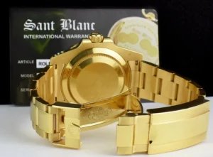 Sports Watches | Men's Watches | Sant Blanc ROLEX 18kt Gold Submariner Blue Ceramic Bezel Blue Dial Model 116618LB