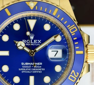 Diving Professional Watches | Men's Watches | Sant Blanc ROLEX 18kt Gold Submariner 41mm Blue Dial Model 126618 LB