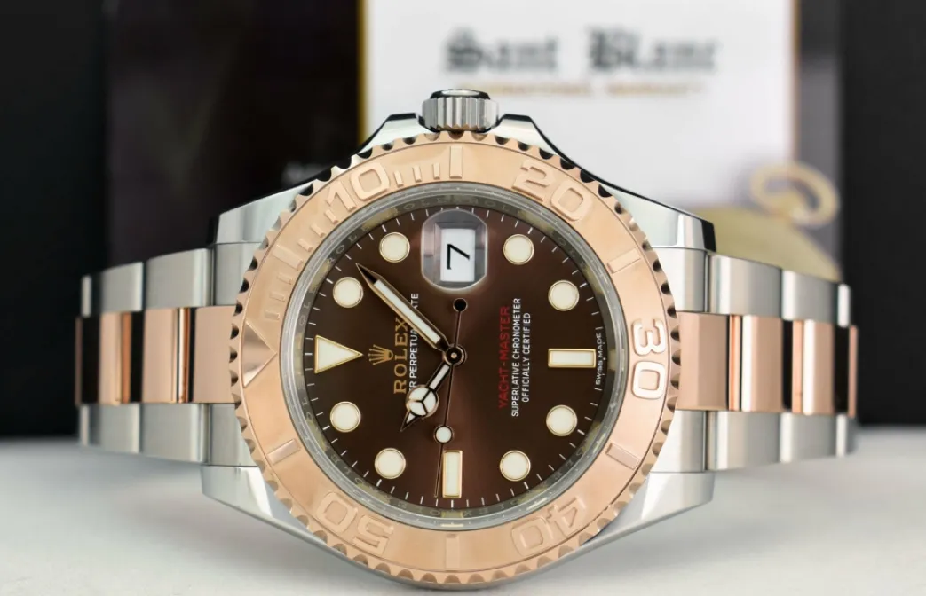 rolex_kt_rose_gold__stain_3-4.webp Yachting Professional Watches | Men's Watches | Sant Blanc ROLEX 18kt Rose Gold & Stainless Steel Yachtmaster Chocolate Dial Model 116621